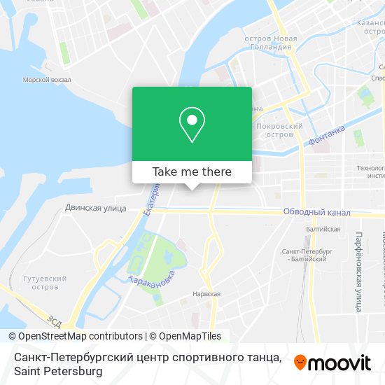 Санкт-Петербургский центр спортивного танца map