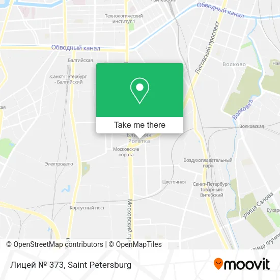 Лицей № 373 map