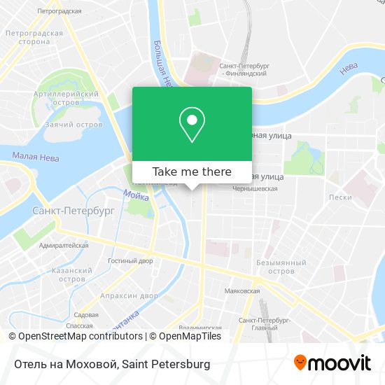 Отель на Моховой map