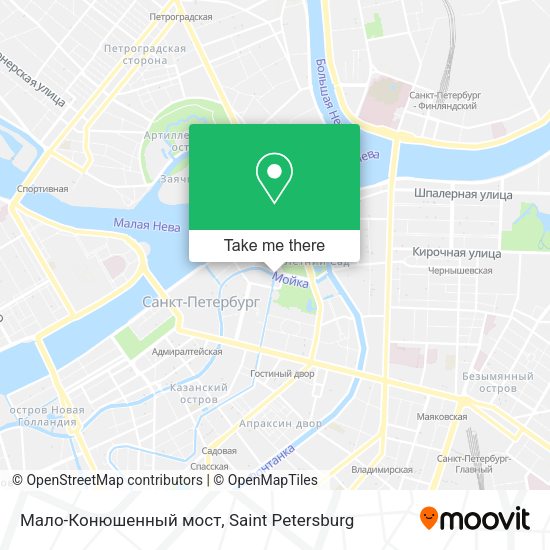 Мало-Конюшенный мост map