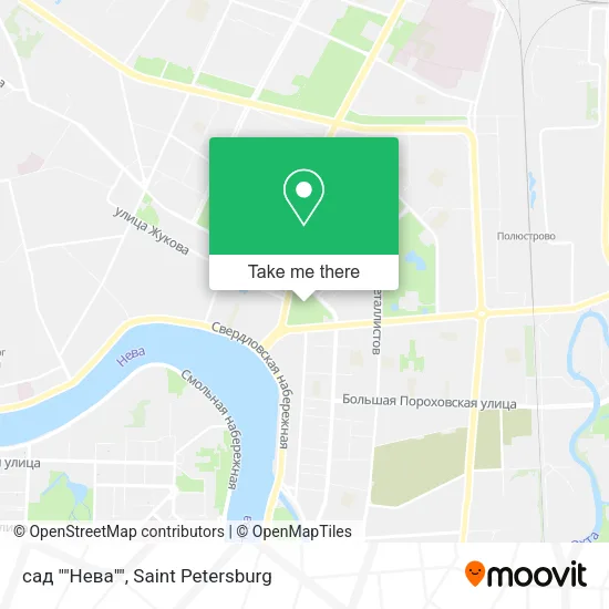 сад ""Нева"" map