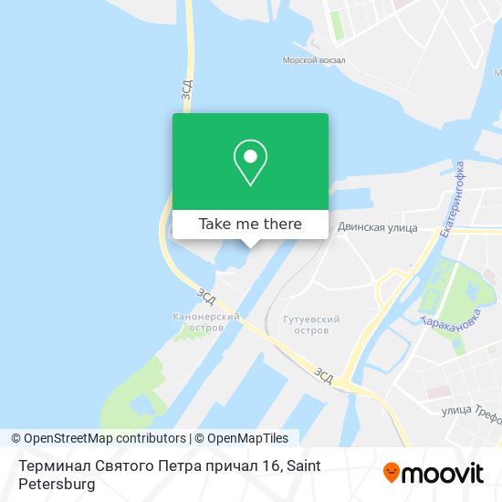 Терминал Святого Петра причал 16 map