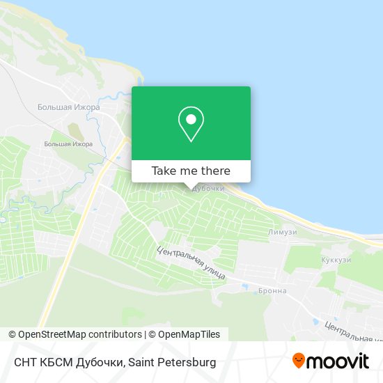 СНТ КБСМ Дубочки map