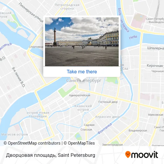 Дворцовая площадь map