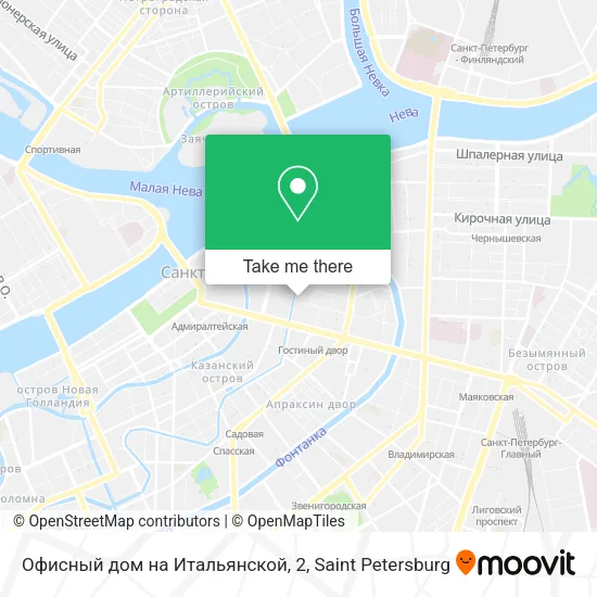 Офисный дом на Итальянской, 2 map