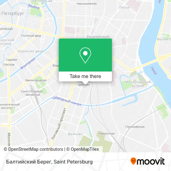 Балтийский Берег map
