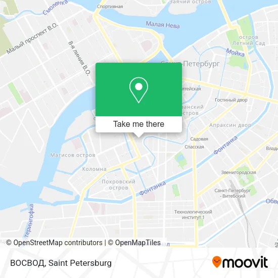 ВОСВОД map