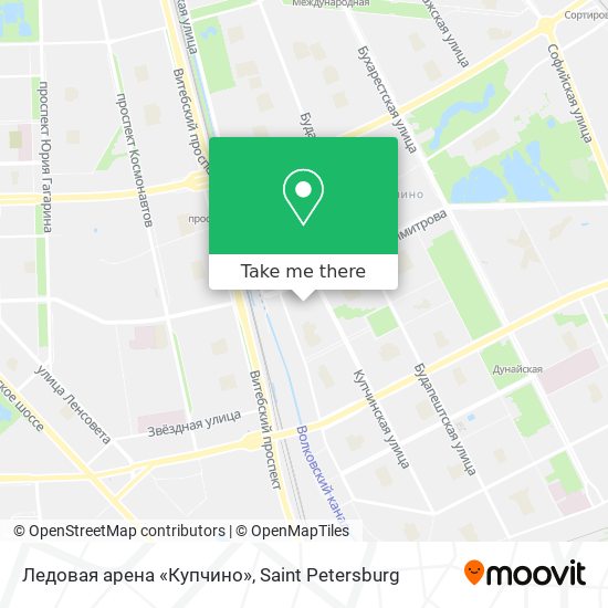 Ледовая арена «Купчино» map