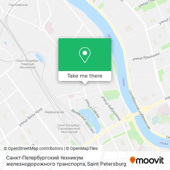 Санкт-Петербургский техникум железнодорожного транспорта map