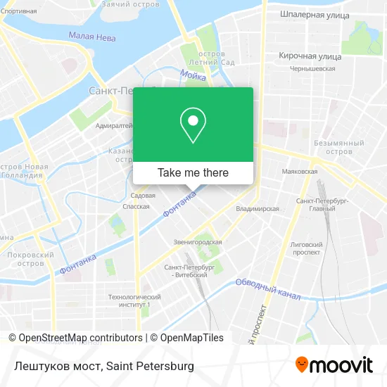 Лештуков мост map