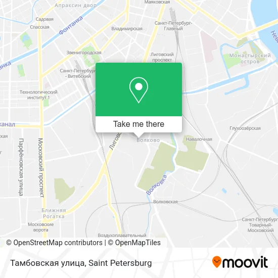 Тамбовская улица map
