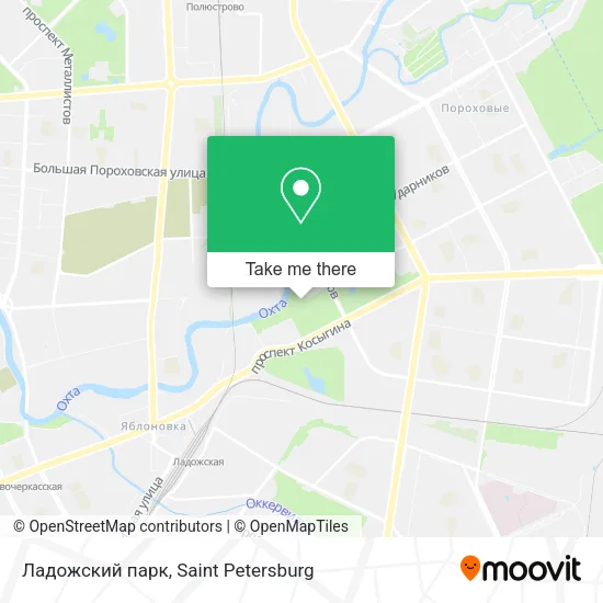 Ладожский парк map