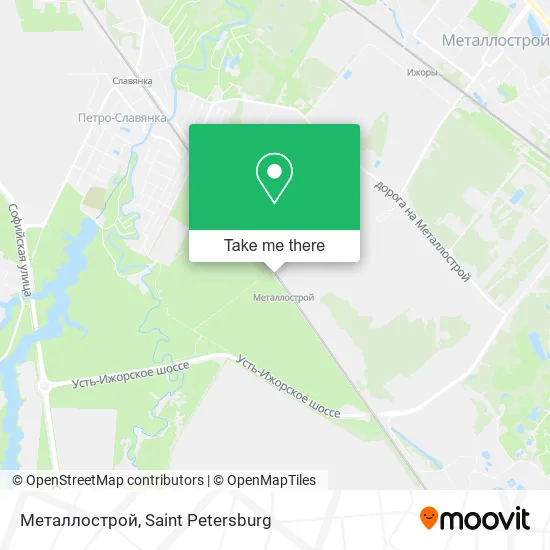 Металлострой map