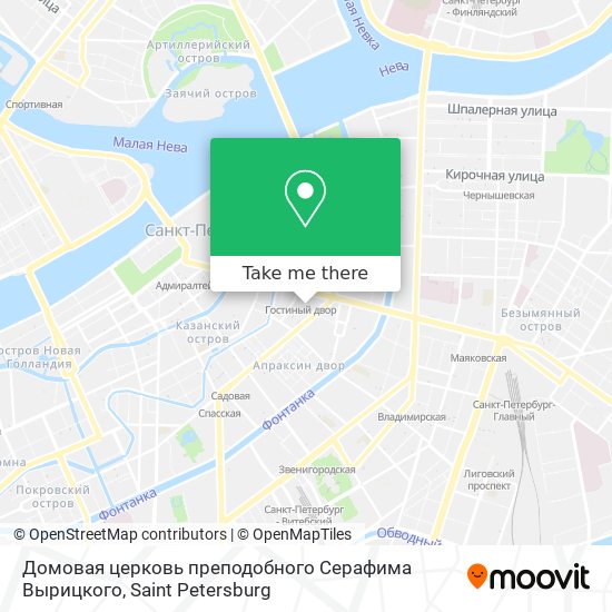 Домовая церковь преподобного Серафима Вырицкого map