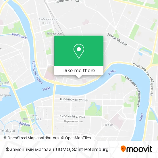 Фирменный магазин ЛОМО map