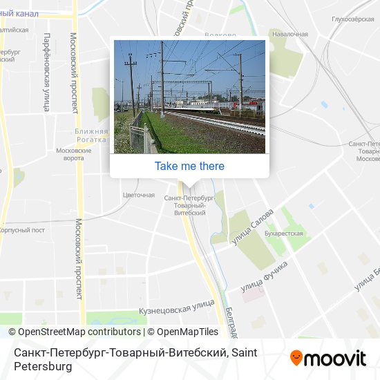 Санкт-Петербург-Товарный-Витебский map