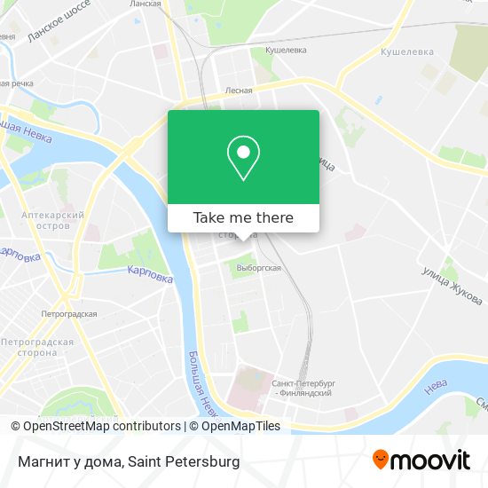 Магнит у дома map