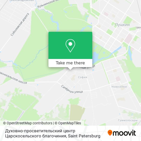 Духовно-просветительский центр Царскосельского благочиния map