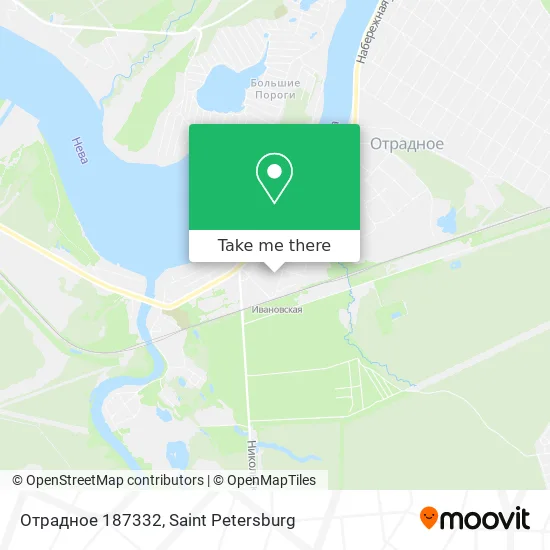 Отрадное 187332 map