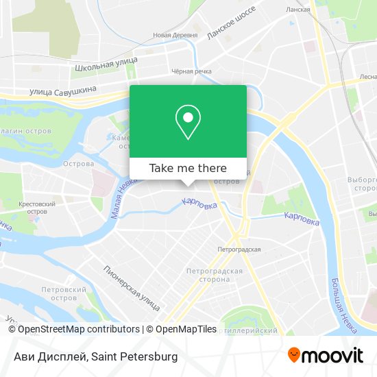 Ави Дисплей map