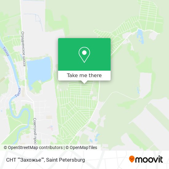 СНТ ""Захожье"" map
