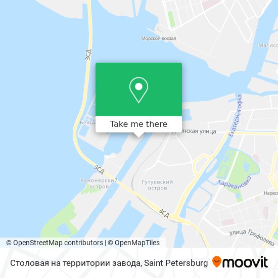 Столовая на территории завода map