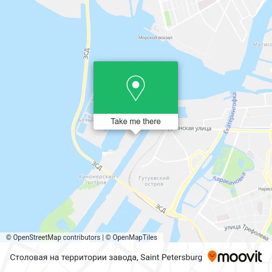 Столовая на территории завода map