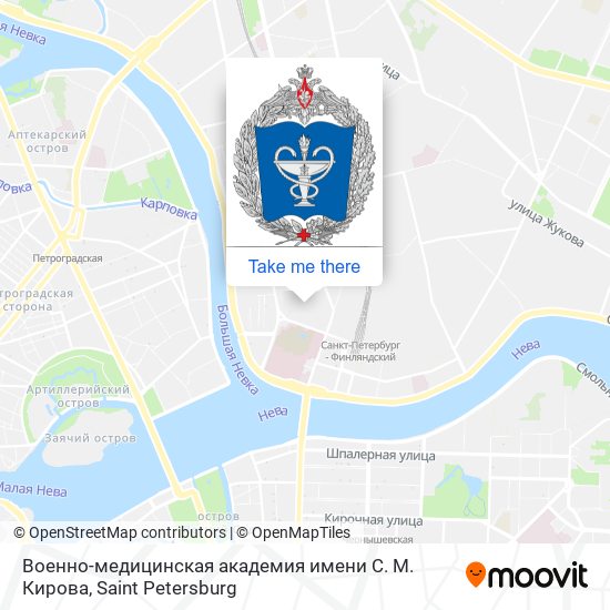 Военно-медицинская академия имени С. М. Кирова map