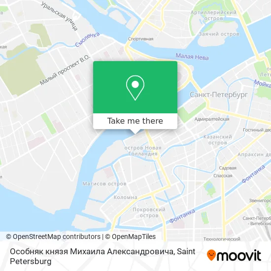 Особняк князя Михаила Александровича map