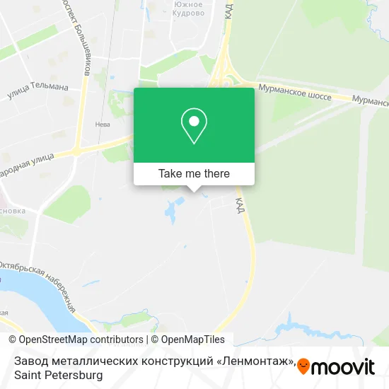 Завод металлических конструкций «Ленмонтаж» map