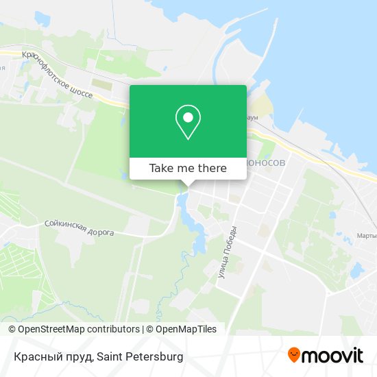 Красный пруд map