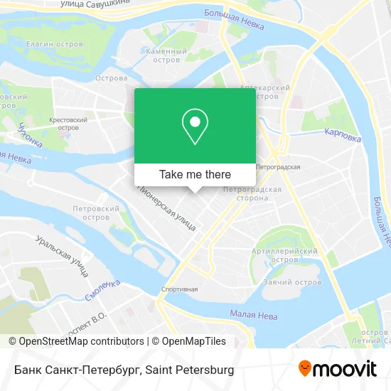 Банк Санкт-Петербург map