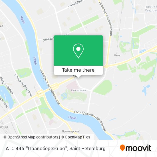 АТС 446 ""Правобережная"" map