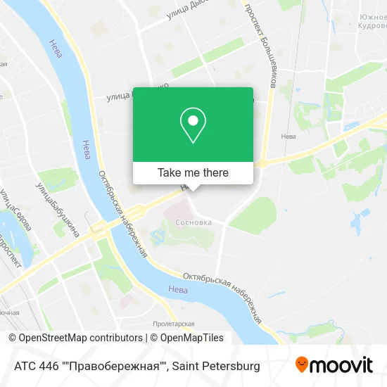АТС 446 ""Правобережная"" map