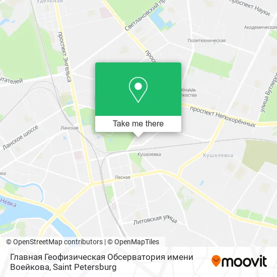 Главная Геофизическая Обсерватория имени Воейкова map