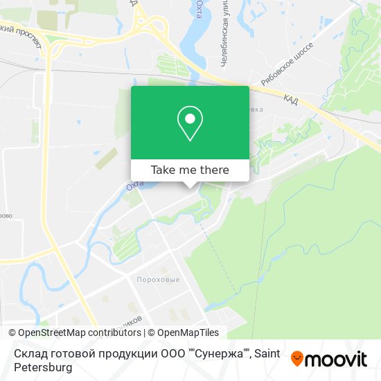 Склад готовой продукции ООО ""Сунержа"" map