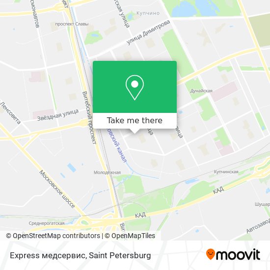 Express медсервис map