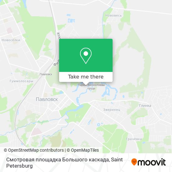 Смотровая площадка Большого каскада map