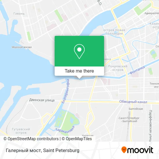 Галерный мост map