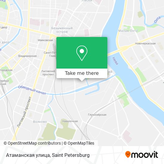 Атаманская улица map