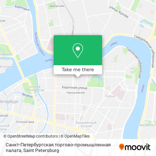 Санкт-Петербургская торгово-промышленная палата map