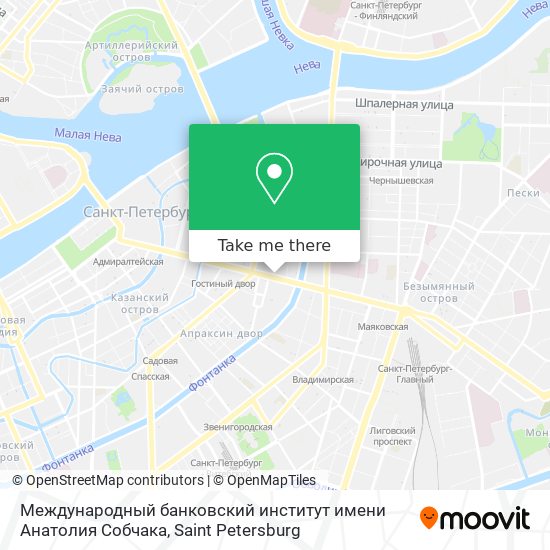 Международный банковский институт имени Анатолия Собчака map