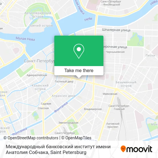 Международный банковский институт имени Анатолия Собчака map