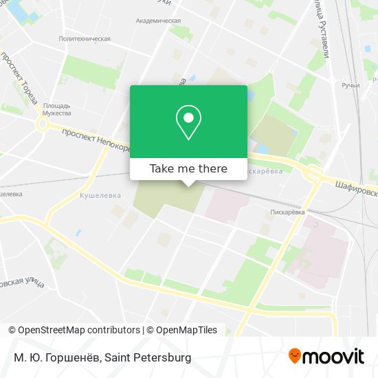 М. Ю. Горшенёв map