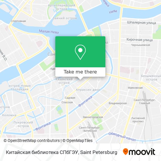Китайская библиотека СПбГЭУ map