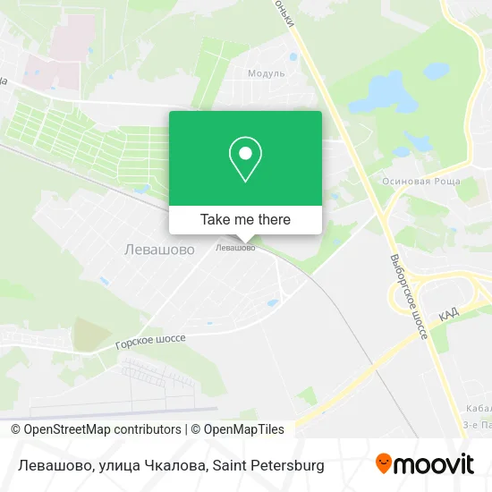 Левашово, улица Чкалова map