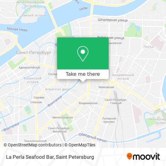 La Perla Seafood Bar map