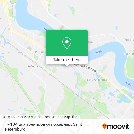 Ту-134 для тренировки пожарных map