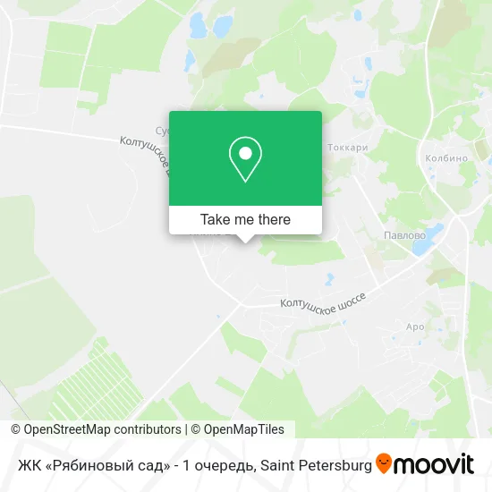 ЖК «Рябиновый сад» - 1 очередь map