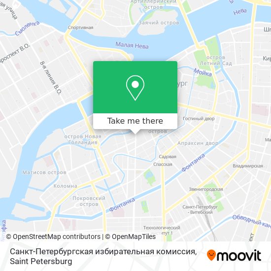 Санкт-Петербургская избирательная комиссия map